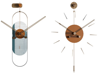 现代钟表 墙饰挂件3d模型 现代钟表 墙饰挂件