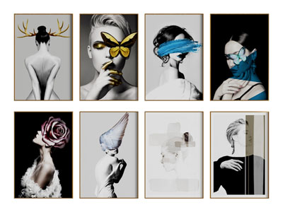 现代装饰挂画3d模型 现代装饰挂画