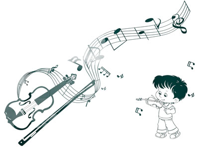 现代小提琴音符文化墙3d模型 现代小提琴音符文化墙