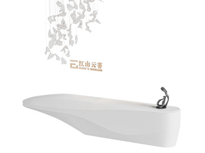 现代前台接待台3d模型 现代前台接待台