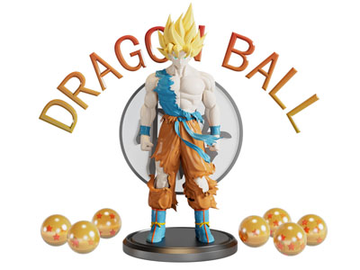 现代游戏影视角色 玩具 七龙珠孙悟空