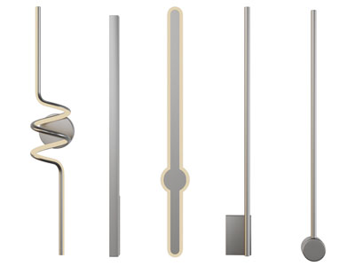 现代线条壁灯3d模型 现代线条壁灯