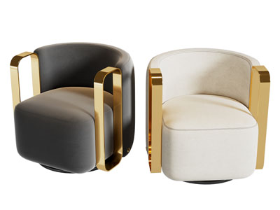 新中式单人沙发