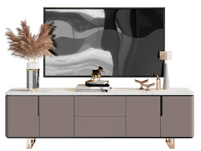 现代电视柜 电视机