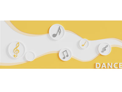 现代舞蹈培训文化墙3d模型 现代舞蹈培训文化墙