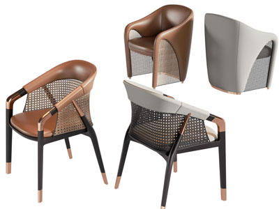 现代编织休闲椅子