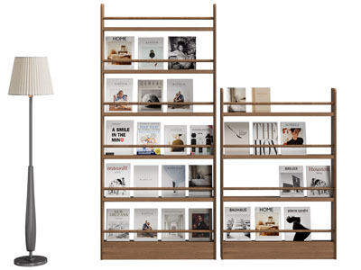 现代中古风书刊杂志架 书柜