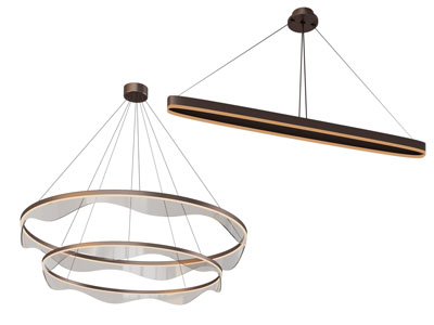 新中式套环吊灯3d模型 新中式套环吊灯