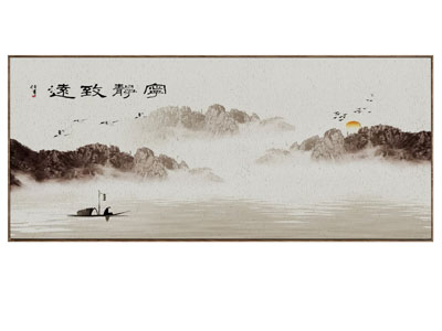 新中式装饰挂画3d模型 新中式装饰挂画