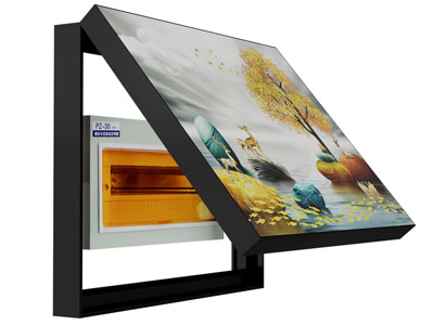 现代配电箱挂画 电表箱装饰画3d模型 现代配电箱挂画 电表箱装饰画