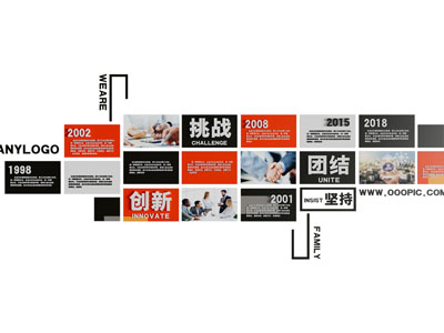 现代企业文化墙 展览展示墙3d模型 现代企业文化墙 展览展示墙