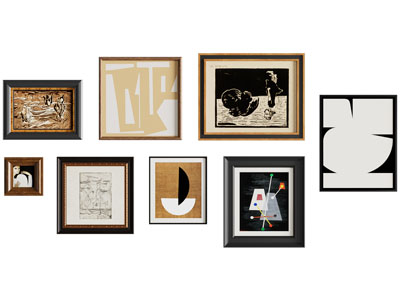 现代装饰挂画3d模型 现代装饰挂画