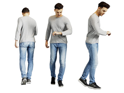 现代看时间的男人 人物