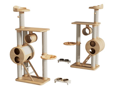 现代猫爬架 宠物玩具 生活用品3d模型 现代猫爬架 宠物玩具 生活用品