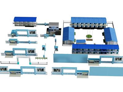 现代工厂 集装箱房 工地围挡 活动板房 工地大门入口3d模型 现代工厂 集装箱房 工地围挡 活动板房 工地大门入口