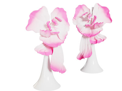 现代花卉 服装店橱窗美陈 纸花装置3d模型 现代花卉 服装店橱窗美陈 纸花装置