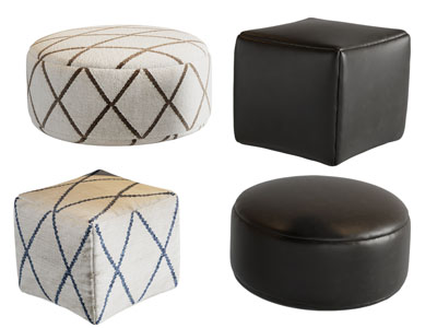 现代圆形 方形坐墩 沙发凳子 脚踏