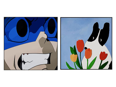 现代卡通图案装饰挂画3d模型 现代卡通图案装饰挂画