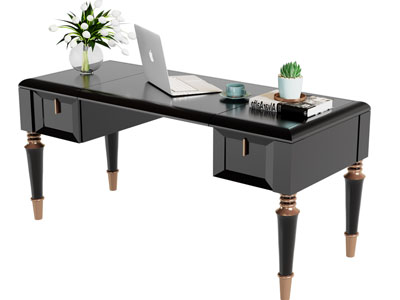 美式书桌3d模型 美式书桌