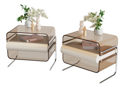 现代亚克力床头柜