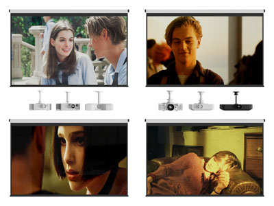 现代投影幕布 投影仪3d模型 现代投影幕布 投影仪