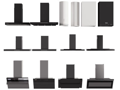 现代抽油烟机 厨房电器3d模型 现代抽油烟机 厨房电器