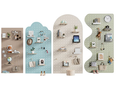 现代洞洞眼置物架 墙饰挂件