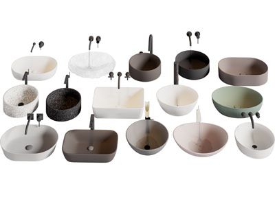 现代陶瓷圆形 长方形洗手盆