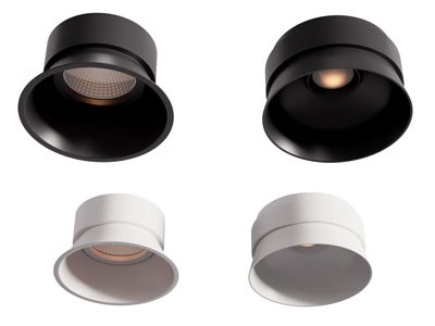 现代单头筒灯射灯3d模型 现代单头筒灯射灯