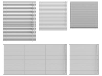 现代拉帘 卷帘 百叶窗帘3d模型 现代拉帘 卷帘 百叶窗帘