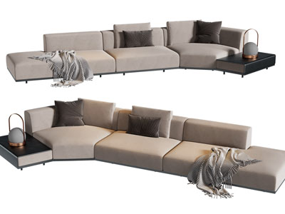 现代异形多人沙发3d模型 现代异形多人沙发