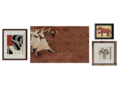 现代中古风装饰挂画