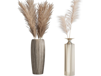 现代花瓶花卉3d模型 现代花瓶花卉