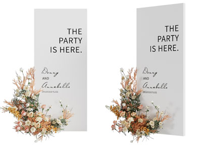 现代花卉美陈3d模型 现代花卉美陈