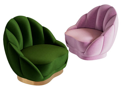 现代轻奢单人沙发