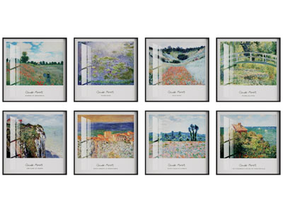 现代风景装饰挂画3d模型 现代风景装饰挂画