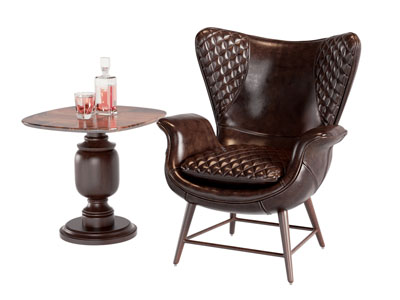 法式中古风休闲椅子 边几