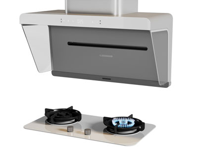 现代燃气灶 抽油烟机3d模型 现代燃气灶 抽油烟机