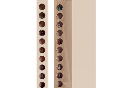 现代墙面手办公仔装饰柜