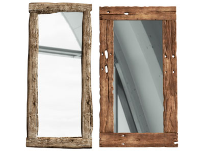 侘寂风破旧实木边框装饰镜子 墙饰挂件3d模型 侘寂风破旧实木边框装饰镜子 墙饰挂件