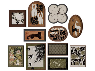 现代装饰挂画3d模型 现代装饰挂画