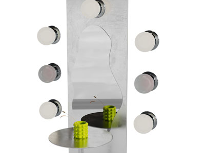 现代墙饰挂件 FLOS 壁灯 装饰镜子3d模型 现代墙饰挂件 FLOS 壁灯 装饰镜子