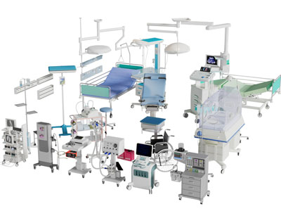 现代病床 CT 磁共振 彩超 手术灯 医疗器械3d模型 现代病床 CT 磁共振 彩超 手术灯 医疗器械