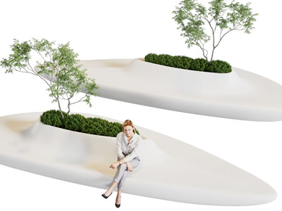 现代景观座椅 公共椅子