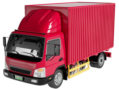 现代货车 厢车 拖车 汽车