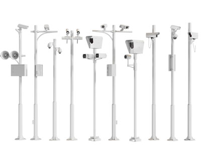 现代支架监控摄像头 电子眼3d模型 现代支架监控摄像头 电子眼