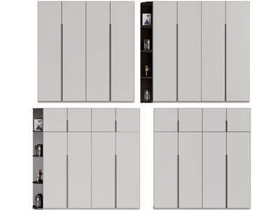 现代衣柜3d模型 现代衣柜