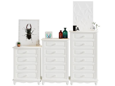 简欧斗柜 边柜3d模型 简欧斗柜 边柜