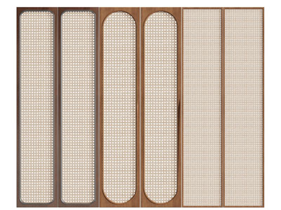 侘寂风编制柜门衣柜3d模型 侘寂风编制柜门衣柜