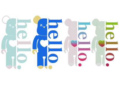 现代暴力熊墙贴 墙饰